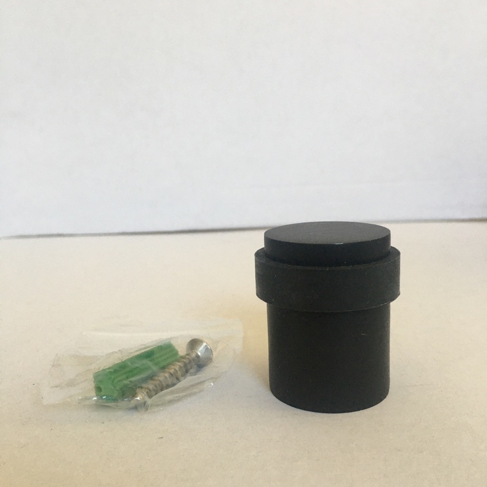 Qty 10x Door Stops, floor mounted - Black